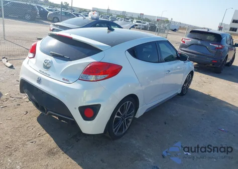 2016 Hyundai Veloster Turbo from USA, damaged, VIN KMHTC6AE8GU266527